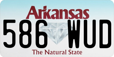 AR license plate 586WUD