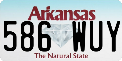 AR license plate 586WUY
