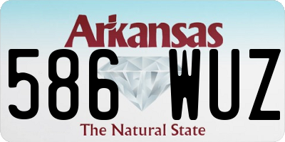 AR license plate 586WUZ