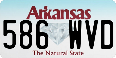 AR license plate 586WVD