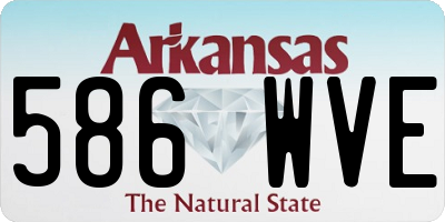 AR license plate 586WVE