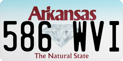 AR license plate 586WVI