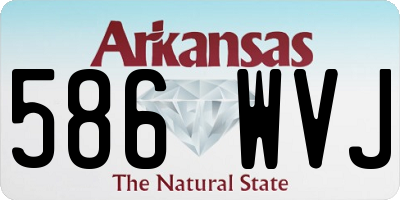 AR license plate 586WVJ