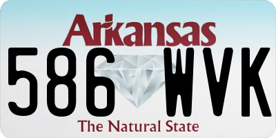 AR license plate 586WVK