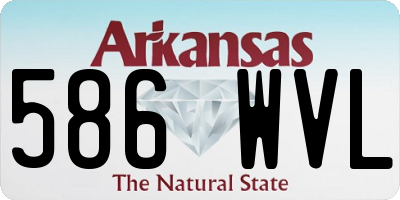 AR license plate 586WVL
