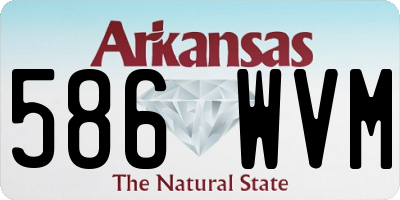 AR license plate 586WVM