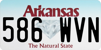 AR license plate 586WVN