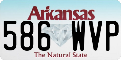 AR license plate 586WVP