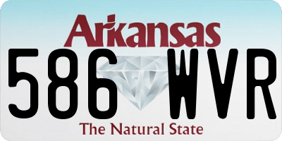 AR license plate 586WVR
