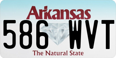 AR license plate 586WVT