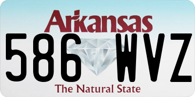 AR license plate 586WVZ