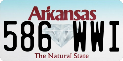 AR license plate 586WWI