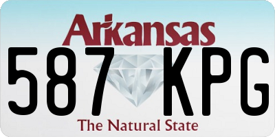 AR license plate 587KPG