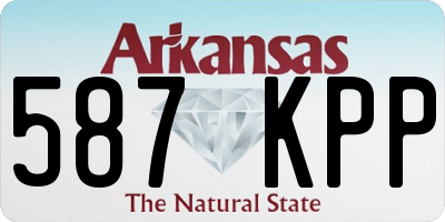 AR license plate 587KPP