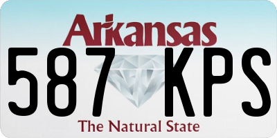 AR license plate 587KPS