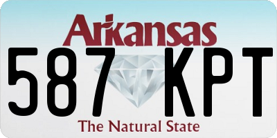 AR license plate 587KPT