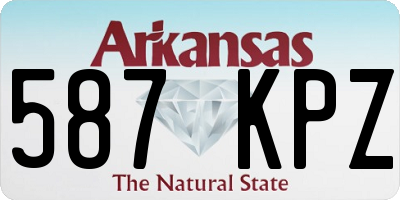 AR license plate 587KPZ