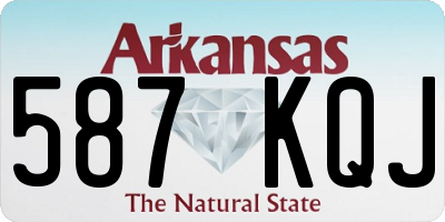 AR license plate 587KQJ