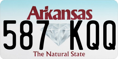 AR license plate 587KQQ