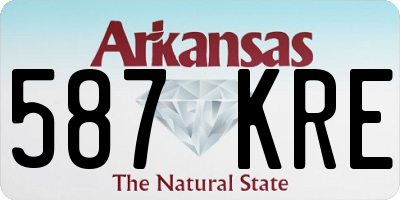AR license plate 587KRE