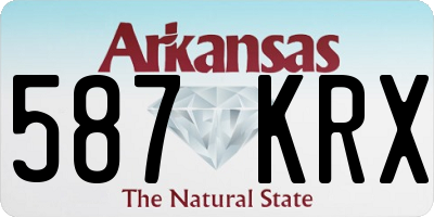 AR license plate 587KRX