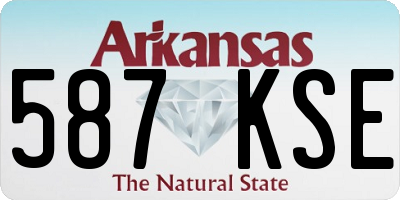 AR license plate 587KSE