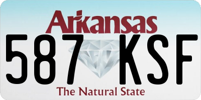 AR license plate 587KSF