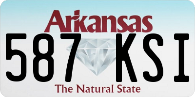 AR license plate 587KSI