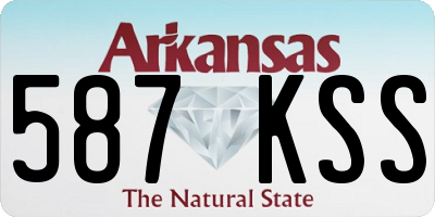 AR license plate 587KSS