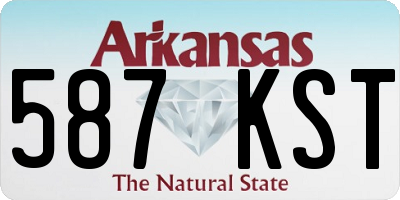 AR license plate 587KST