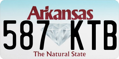 AR license plate 587KTB