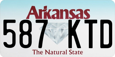 AR license plate 587KTD