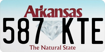 AR license plate 587KTE