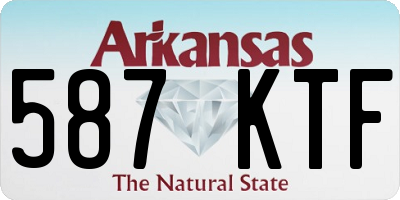 AR license plate 587KTF