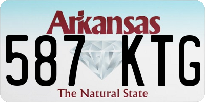 AR license plate 587KTG