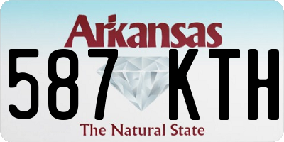 AR license plate 587KTH