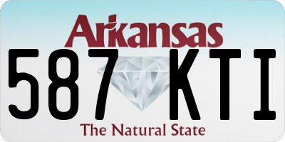AR license plate 587KTI