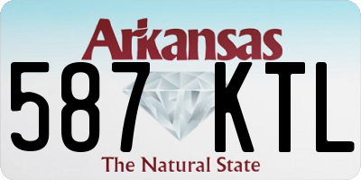 AR license plate 587KTL