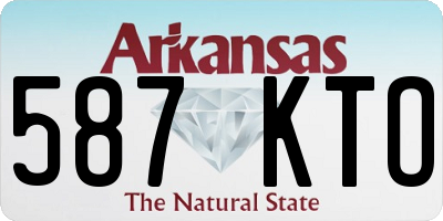 AR license plate 587KTO