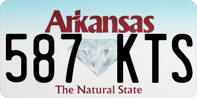 AR license plate 587KTS