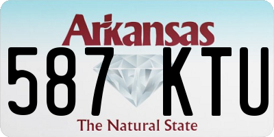 AR license plate 587KTU