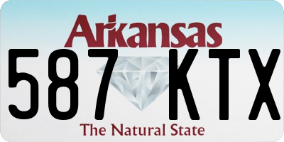 AR license plate 587KTX