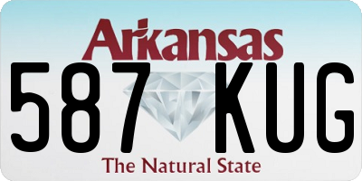 AR license plate 587KUG
