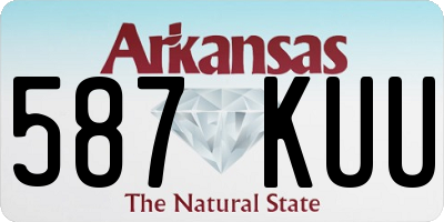 AR license plate 587KUU