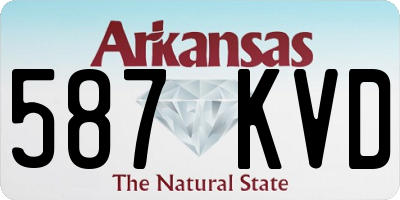 AR license plate 587KVD
