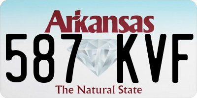 AR license plate 587KVF