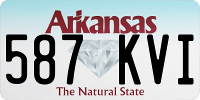 AR license plate 587KVI