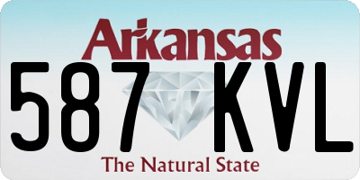 AR license plate 587KVL