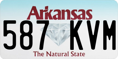 AR license plate 587KVM