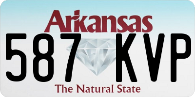 AR license plate 587KVP